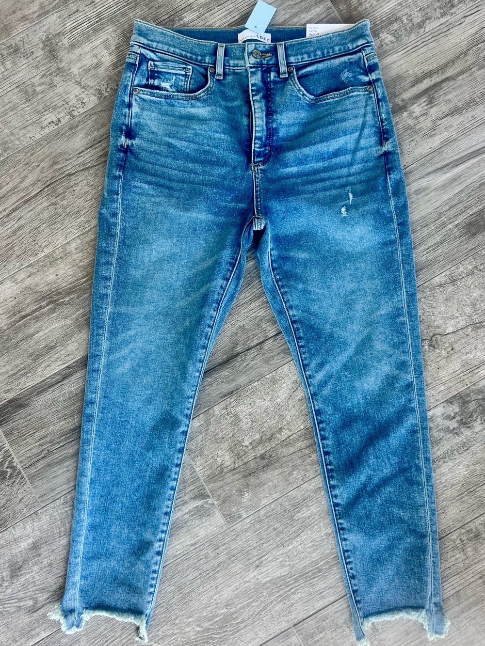 Light Wash High-Rise Skinny Jeans